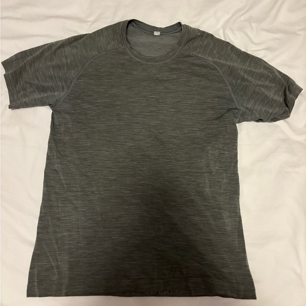 Men's Heather Gray Performance Crew Neck Shirt